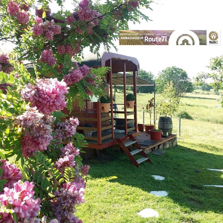 La Roulotte D'Elicie Proche Du Parc Le Pal Daire Saint-Agnan  Dış mekan fotoğraf